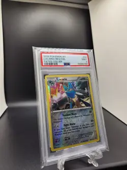 2016 Pokemon XY Fates Collide Lucario Reverse Holo Foil 63/124 PSA 9 - Image 2