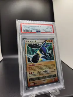 Pokemon 2007 Lucario LV.X DP12 Diamond and Pearl Promo Holo Card PSA 8 - Image 2
