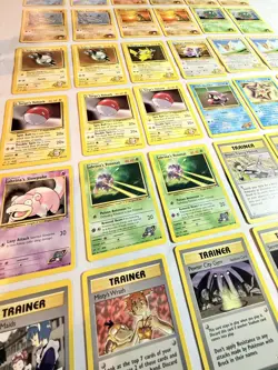 Pokemon Vintage GYM HEROES Card Lot of 42 - 1999 WOTC LP/Played - Image 1