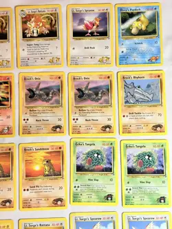 Pokemon Vintage GYM HEROES Card Lot of 42 - 1999 WOTC LP/Played - Image 3