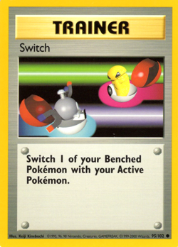 SWITCH 95/102 BASE SET UNLIMITED POKEMON TCG CCG 2000 NM - Image 1