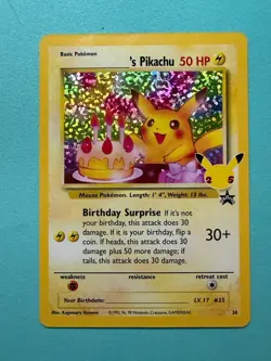 Pokemon Celebrations 's Pikachu BirthdayClassic Collection 24/53 - Image 1