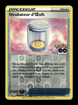 Carte Pokemon Incubateur d'OEufs Reverse 066/078 Pokemon GO Francais - Image 1