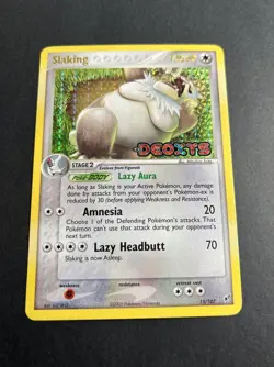 Pokemon TCG Slaking EX Deoxys 15/107 Holo Rare Reverse Holo 120HP Nintendo 2005 - Image 2