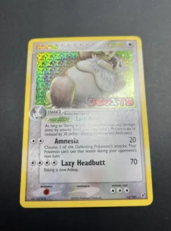 Pokemon TCG Slaking EX Deoxys 15/107 Holo Rare Reverse Holo 120HP Nintendo 2005 - Image 4