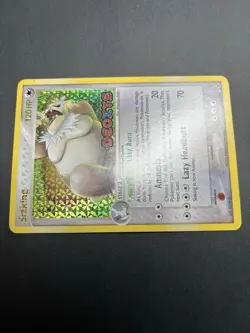 Pokemon TCG Slaking EX Deoxys 15/107 Holo Rare Reverse Holo 120HP Nintendo 2005 - Image 5