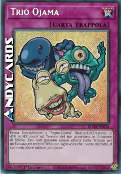 TRIO OJAMA • (Ojama Trio) • Segreta SP • BLMM IT010 • 1Ed • Yugioh! • ANDYCARDS - Image 1