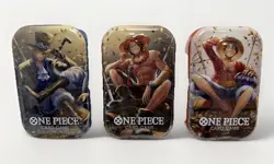 One Piece TCG - Tin Set VOL. 2 (TS-02, OP13) 3 Tins - New / Sealed / Ships Fast - Image 1