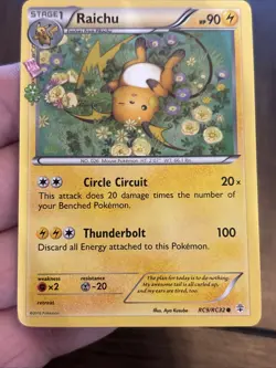 Raichu RC9/RC32 NM XY Generations Radiant Collection NM Pokemon TCG Card CHARM - Image 3