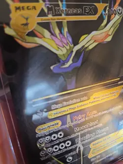 M Xerneas EX Black Foil Fan Art Textured Vinyl Collector Pokemon Card 159/300 - Image 3