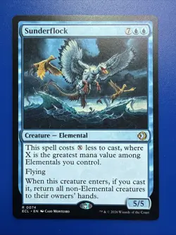 Sunderflock 0074 MTG Lorwyn Eclipsed Rare NM English - Image 1