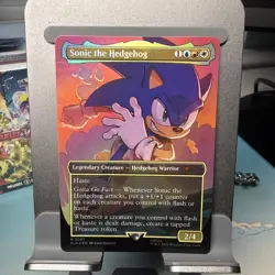 2087 Sonic the Hedgehog - FOIL - Sonic Secret Lair Drop - Mythic - MTG - Image 1