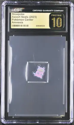 2023 Pokemon Center Flake Seals Pokemon Slowpoke CGC 10 - Image 1