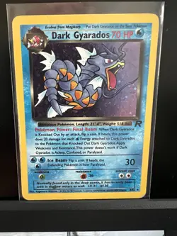 Pokemon Dark Gyarados Team Rocket Holo Rare 70HP Unlimited 8/82 English - Image 1