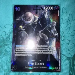 Five Elders OP13-082 SR Alt Art One Piece TCG (Carrying On His Will) - Image 1