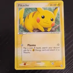 Pokemon Pikachu EX FireRed & LeafGreen Regular Card 74/112 HP50 Common 2004 TCG - Image 1
