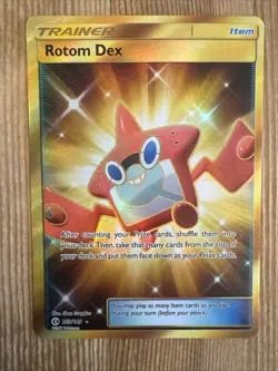 Rotom Dex - 159/149 - Pokemon Sun & Moon Base Set Secret Rare Card VLP - Image 1