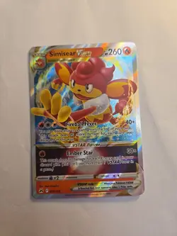 Pokemon Simisear VSTAR 023/159 Crown Zenith card Near Mint - Image 2