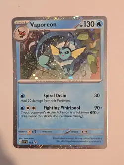 Vaporeon - 168 (Cosmos Holo) 168 Sv: Scarlet & Violet Promo Cards Holo - Image 1