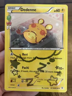 Dedenne RC10/RC32 - XY Generations Legendary Collection Pokemon Card - VLP - Image 1