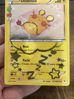 Dedenne RC10/RC32 - XY Generations Legendary Collection Pokemon Card - VLP - Image 3