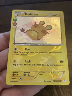Dedenne RC10/RC32 - XY Generations Legendary Collection Pokemon Card - VLP - Image 4