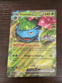 Pokemon Venusaur EX Jumbo Promo Stellar Crown Stamped Card 001/142 - Image 1