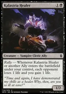 Magic the Gathering MTG Kalastria Healer (114) Battle for Zendikar NM - Image 1