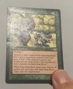 MTG NEMESIS SAPROLING BURST MAGIC THE GATHERING ENCHANTMENT RARE GREEN ENGLISH - Image 5