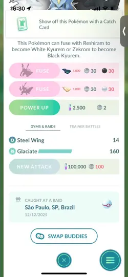 Pokemon Go Legendary Shiny Kyurem - Image 2