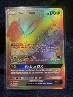 Pokemon Mawile GX TCG Rainbow Rare Card 246/236 Unified Minds - Near Mint - Image 1