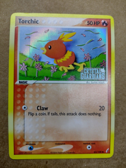 Torchic 65/100 EX Crystal Guardians Reverse Holo Stamped Pokemon Card Near Mint - Image 1