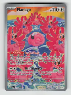 Pokemon - Flamigo - 227/193 SV02: Paldea Evolved - Illustration Rare - NM - Image 1
