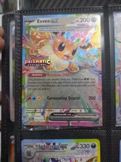 Pokemon TCG Eevee ex - 075/131 (Prismatic Evolutions Stamp) Promo Card SEALED - Image 1