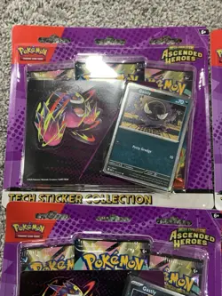 2026 Pokemon Mega Evolution Ascended Heroes Tech Sticker Collection Set Of 4 - Image 3