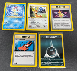2000 Pokemon Neo Genesis 1st Edition Card Lot #3 (5) NRMT - Mint Range AA 71723 - Image 1