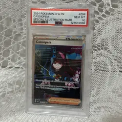 2024 CASSIOPEIA POKEMON SFA EN-SHROUDED FABLE SPECIAL ILLUSTRATION RARE PSA 10 - Image 1