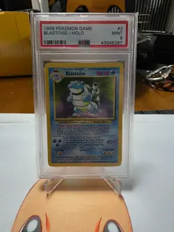 1999 POKEMON BASE SET UNLIMITED #2 BLASTOISE-HOLO PSA 9 - Image 1