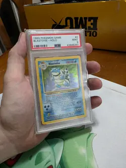 1999 POKEMON BASE SET UNLIMITED #2 BLASTOISE-HOLO PSA 9 - Image 3