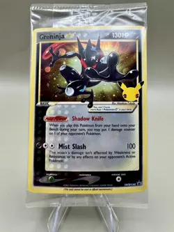 Pokemon Greninja Gold Star SEALED SWSH144 Holo Celebrations NM #402 - Image 4