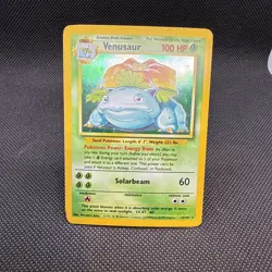 Pokemon TCG Base Set Venusaur Holo Rare 15/102 English - NM 🔥 - Image 1