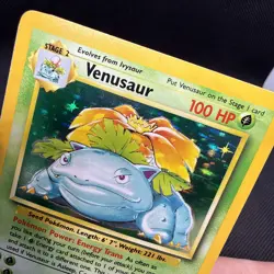 Pokemon TCG Base Set Venusaur Holo Rare 15/102 English - NM 🔥 - Image 3