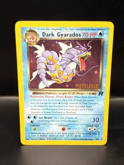 Pokemon Vintage Dark Gyarados 8/82 Holo Team Rocket Prerelease Promo WOTC AY - Image 2