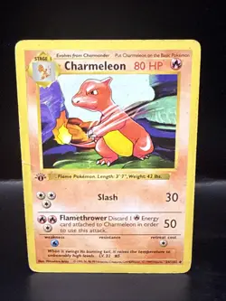 Pokemon Charmeleon 24/102 Base Set 1st Edition Shadowless - Image 1
