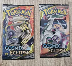 Pokemon Sun & Moon Cosmic Eclipse- Two (2) Sealed Booster Packs Unweighed - Image 1