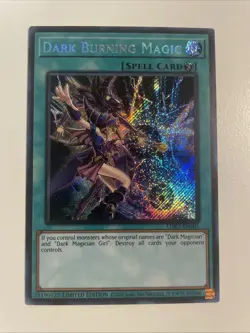 Yugioh Dark Burning Magic LDK2-ENS05 Secret Rare Limited Edition NM - Image 1