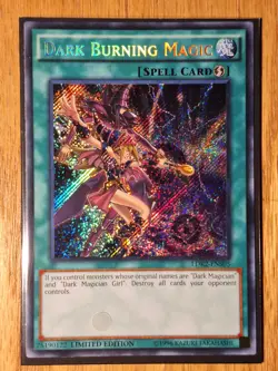 Dark Burning Magic NM LDK2-ENS05 Limited Edition Secret Rare Yugioh - Image 1