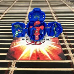 Bakugan Lars Lion B2 600g Blue Aquos Battle Brawlers Figure Collectible Toy - Image 1