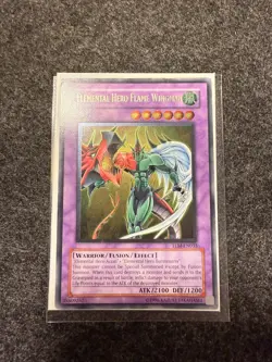 Yugioh TLM-EN035 Elemental Hero Flame Wingman Ultimate Rare - Image 1