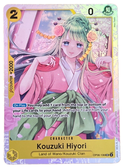 One Piece TCG: Wings of the Captain - Kouzuki Hiyori - OP06-106 SR English - Image 1